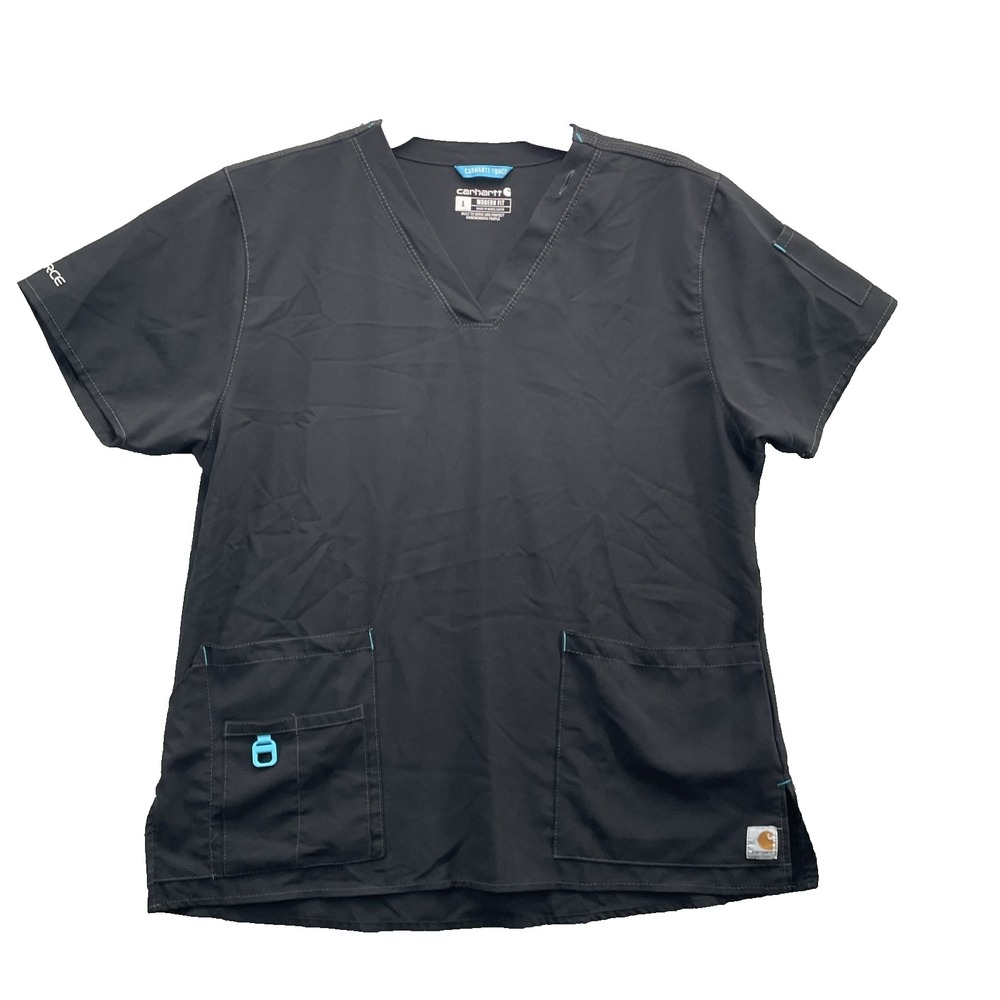 Carhartt Force Scrub Top Unisex Large Modern Fit Workwear Uniform Medical‎ Tech